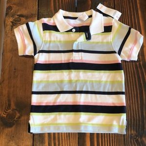2t striped polo